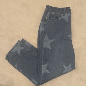 G by Giuliana Blue Star Straight Leg Jeans